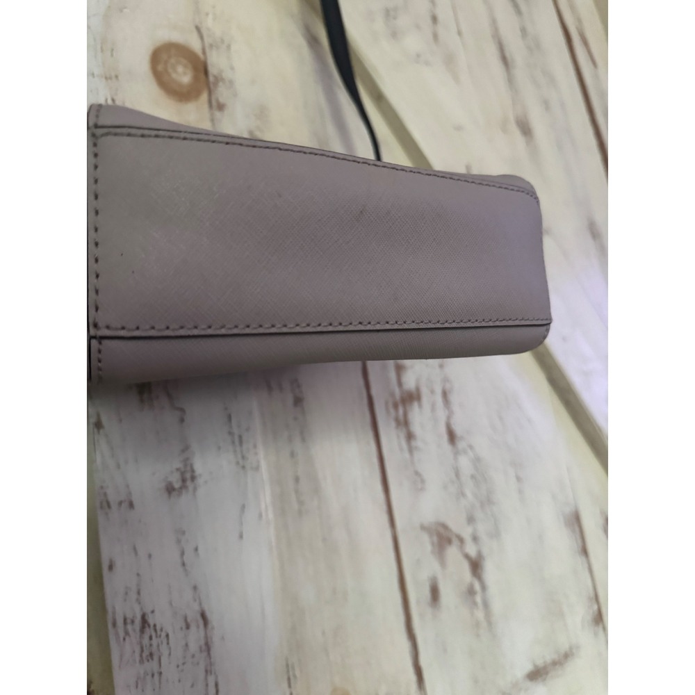 Kate Spade Laurel Mini Crossbody Leather Bi Tone Black Almondine Bag - Picture 6 of 11